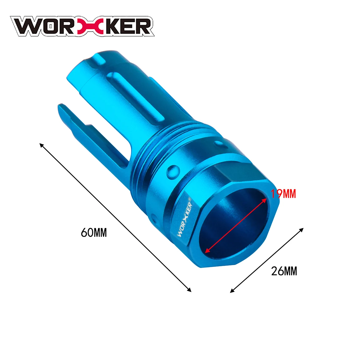 Worker Trident Barrel декоративная крышка с резьбой для LH Vector Gen.2/JM GEN.8/9 с 19 мм Внутренний Зуб Передняя Труба декоратор