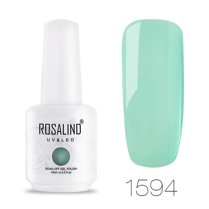 RH1594 ROSALIND гель 1S 15 мл Гель-лак замачиваемый лак для ногтей 1534-1864 полувернис постоянный УФ светодиодный Гель-лак - Цвет: RH1594