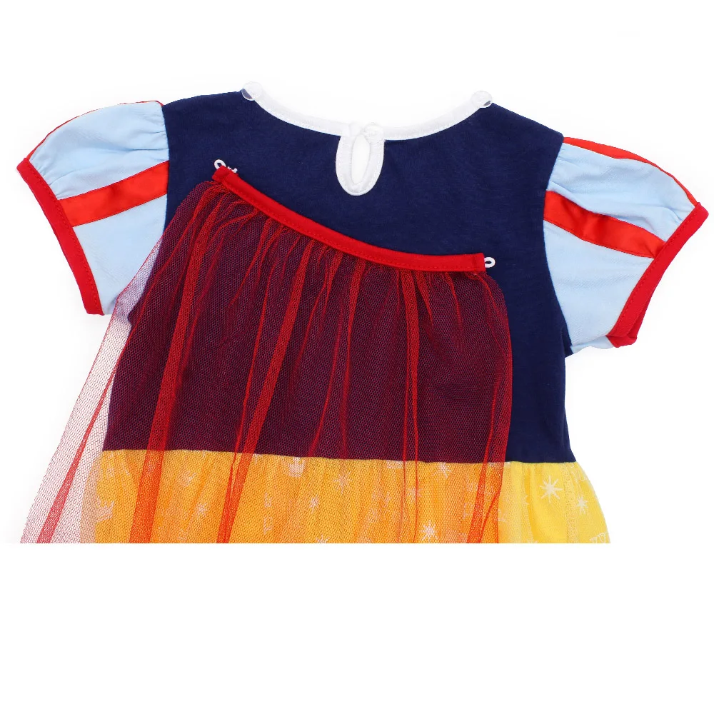 AmzBarley Girls Snow White Princess Dress Up Fancy Halloween Cosplay Costumes with cloak kids Puff Sleeve Birthday Party outfits | Детская
