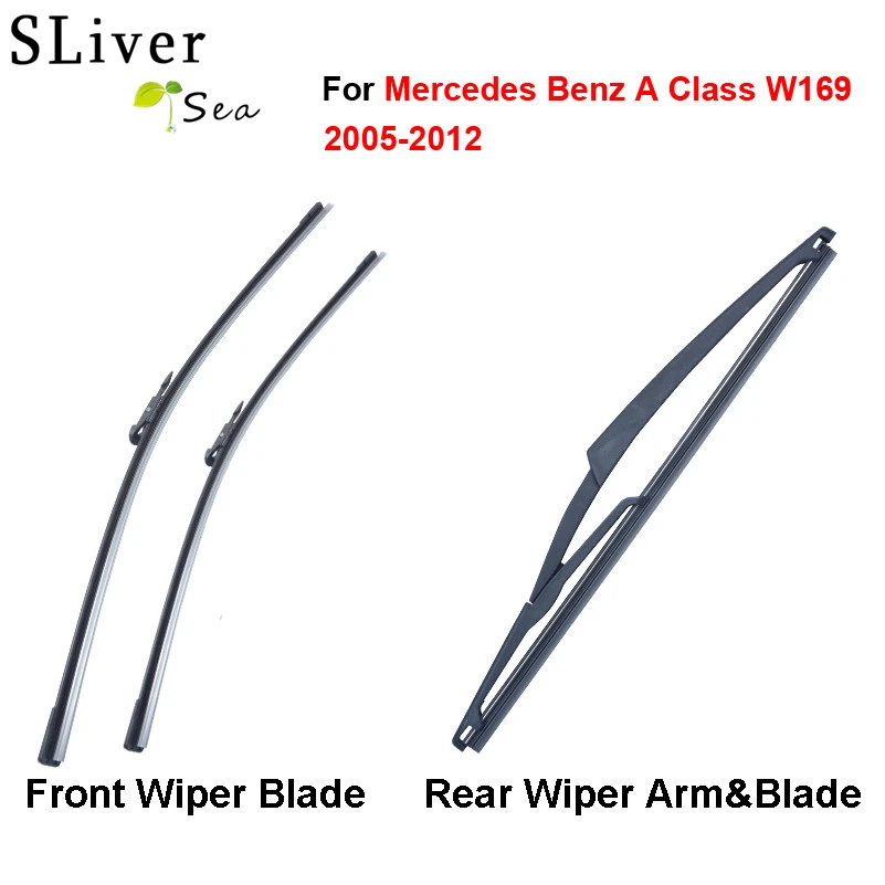 SLIVERYSEA стеклоочистители для Mercedes Benz A Class W169 2005 2012 Fit WindshieldRubber Arm автомобильные