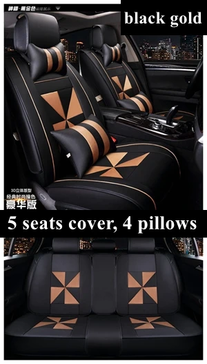 black gold luxury Чехол для автокресла Chevrolet Cruze Captiva aveo Citroen C4 C5 C2 C3 C6 DS4 triumph Opel astra j astra h astra g Insignia astra - Название цвета: black gold luxury
