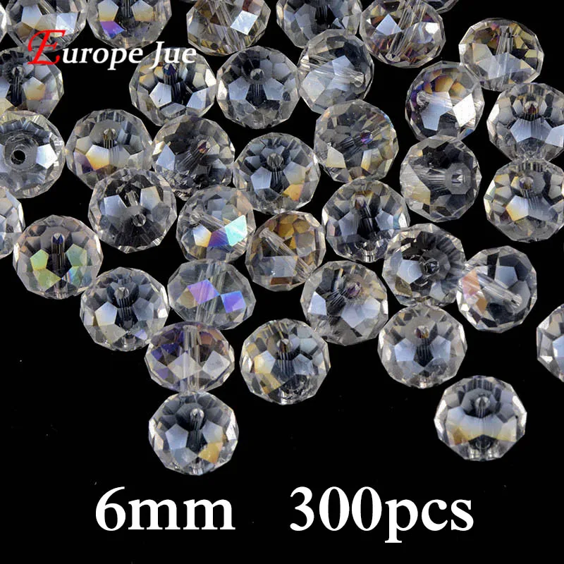 S193 6MM White 300P Плоские круглые белые Разноцветные Хрустальные Бусы AB 3 мм 4 мм 6 мм 8 мм 10 мм 12 мм 14 мм поставка Австрийские Стеклянные Бусины Из Хрусталя rondelles - Цвет: S193 6MM White 300P