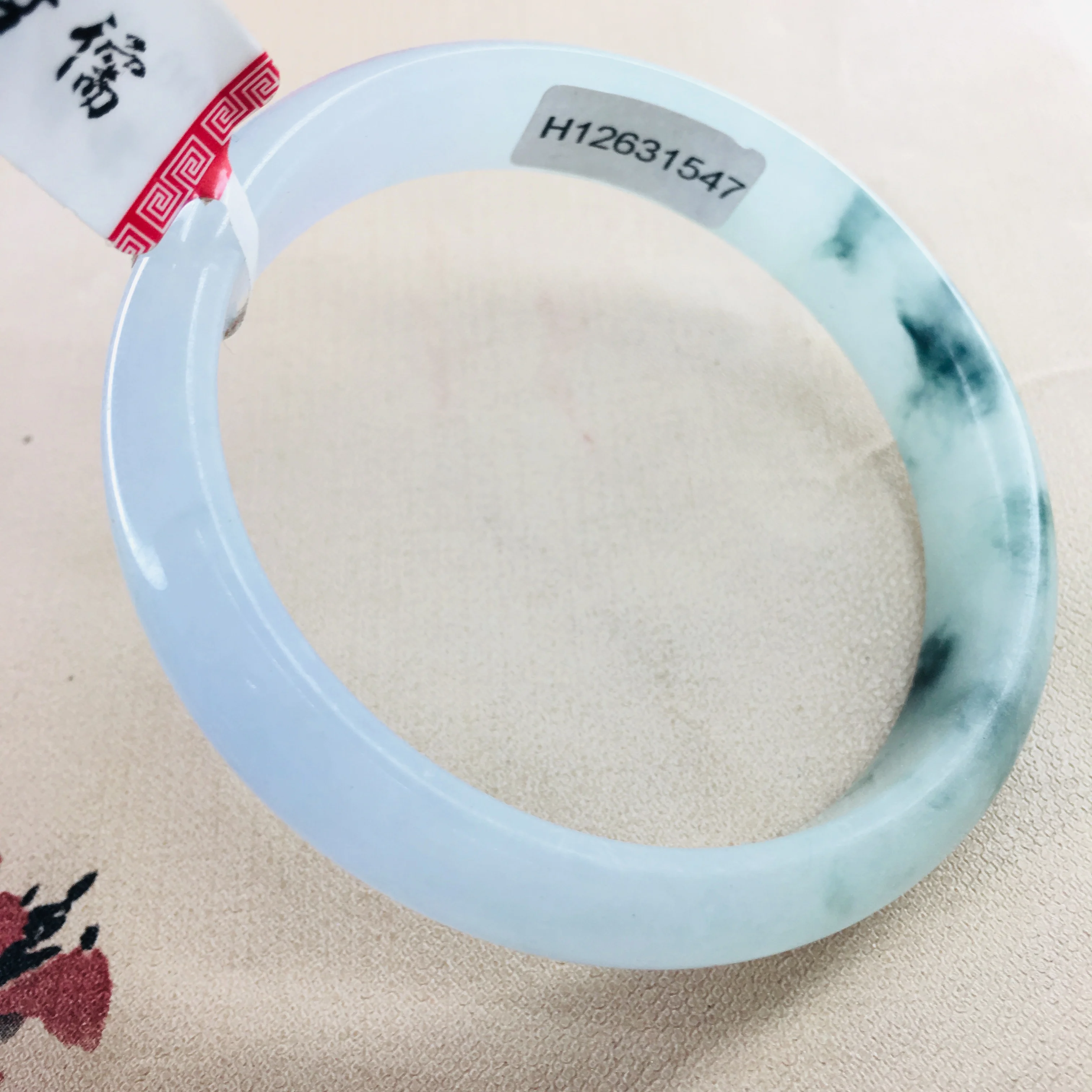 Zheru ювелирные изделия чистый натуральный жадеитовый браслет элегантный ледяной