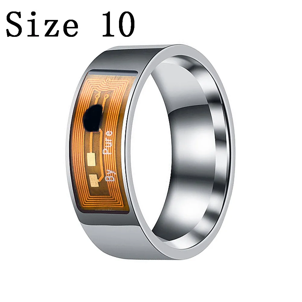Orange Size 10 Умные кольца, водонепроницаемые, цифровые, модные, умные, аксессуары, управление, умное, палец, умное кольцо для Android, Windows, NFC, Mobil - Цвет: Orange Size 10