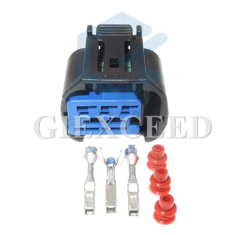 2 комплекта, 3 контакта, розетка автомобильного датчика двигателя, водонепроницаемый женский автомобильный разъем для Hyundai