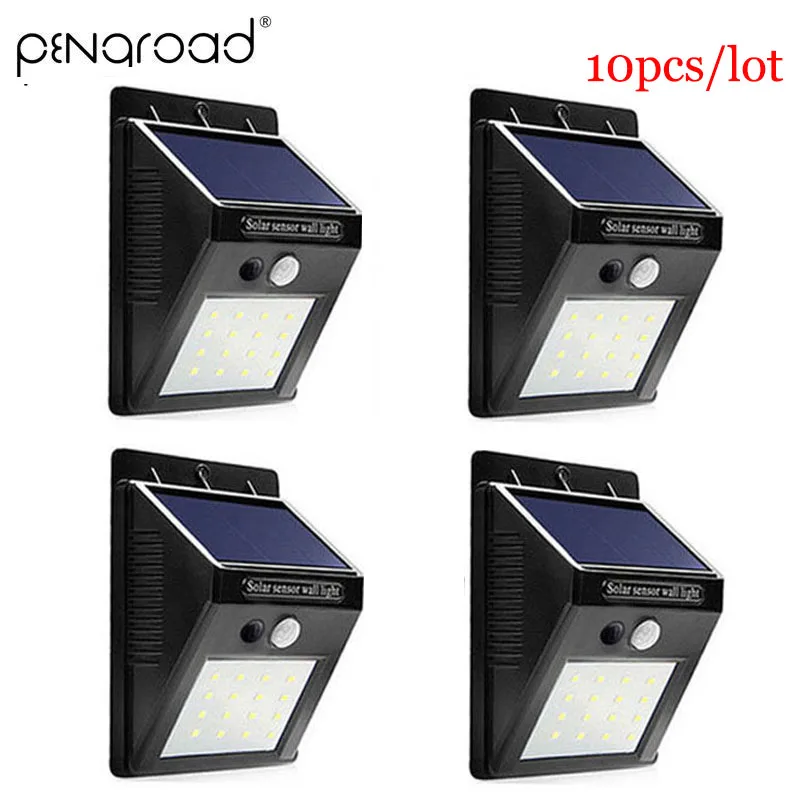 Фото 2 10 шт 30 LED Солнечная энергия садовый свет Открытый PIR датчик движения Солнечный 2 10 шт 30 LED Солнечная энергия садовый свет Открытый PIR датчик движения Солнечный