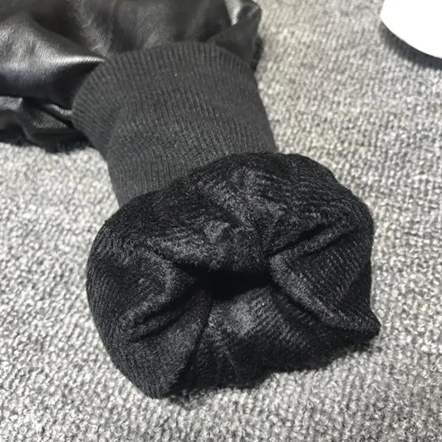 black plus velvet Детская одежда кожаные штаны из ПУ-кожи для ботинки для мальчиков брюки для девочек плюс бархатные штаны-карандаш модные кнопка одежды для детей с рисунком героев Y31 - Цвет: black plus velvet