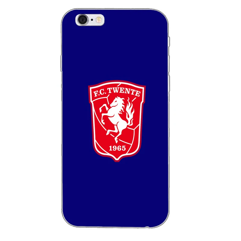 Для FC Twente мягкий, силиконовый, из ТПУ чехол для телефона для Apple iPhone 4 4S 5 5S 5c SE 6 6s plus, 7, 7 plus, 8, 8 plus, X - Цвет: FCTwenteA10