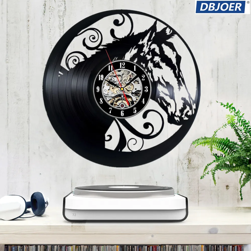 Horse Led Vinyl Clock Wall Light Color Change Vintage Handmade Gift Art Decor Lamp Remote Control | Дом и сад