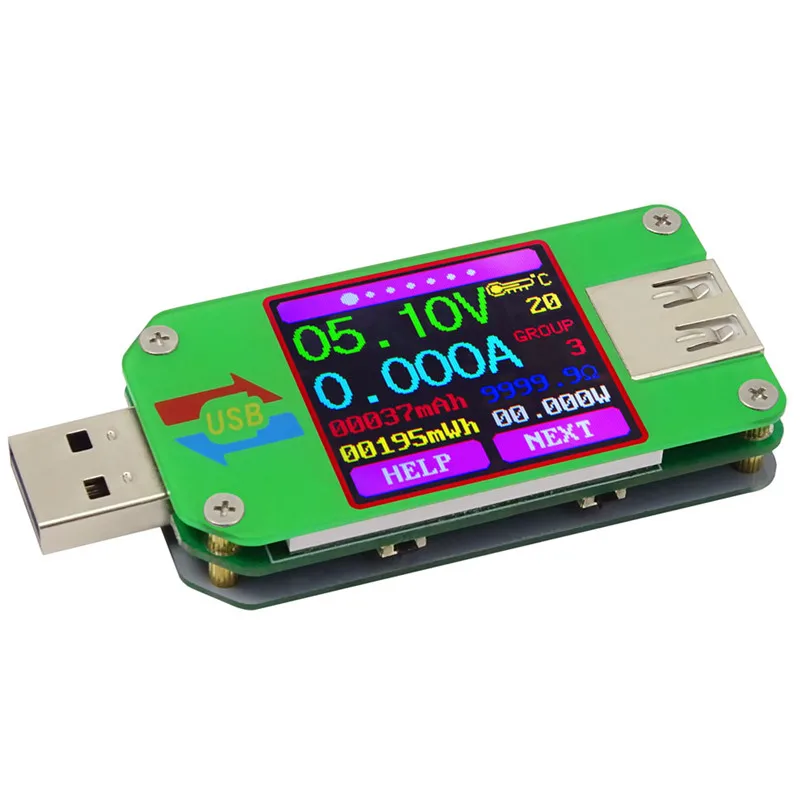 USB тестер QC2.0 измеритель напряжения и силы тока онлайн вольт постоянного быстрое
