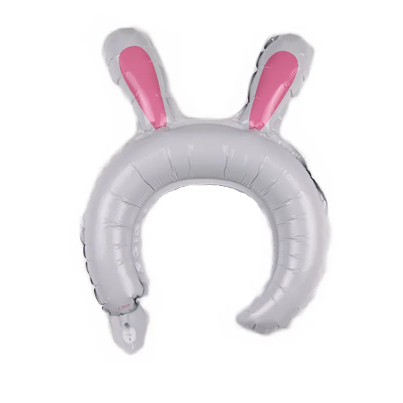 rabbit Милая мультяшная повязка на голову в виде животного, фольгированный шар с днем рождения, свадьбы, вечеринки, украшения для детских игрушек, детский Декор - Цвет: rabbit