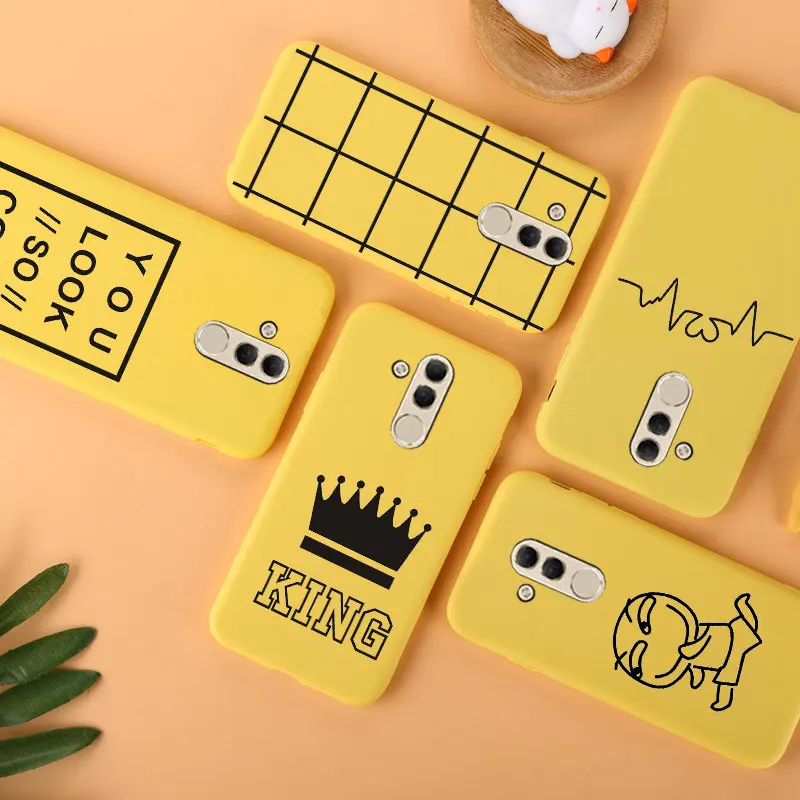 huawei mate 20 lite Case Silicon Funny Painting Soft TPU Back Cover for Protect Phone cases shell |