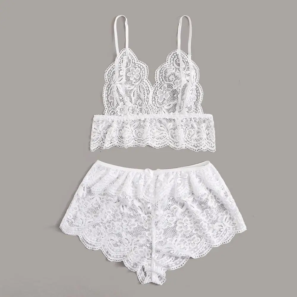 Сексуальное нижнее белье для женщин белый кружевной бюстгальтер эротический