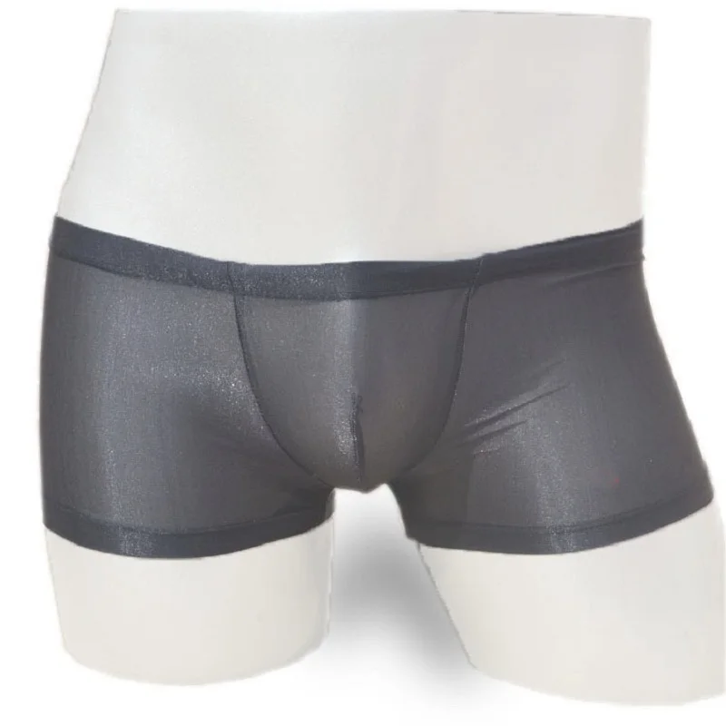 Мужские Сексуальные Прозрачные Боксеры с заниженной талией мужские трусы нижнее