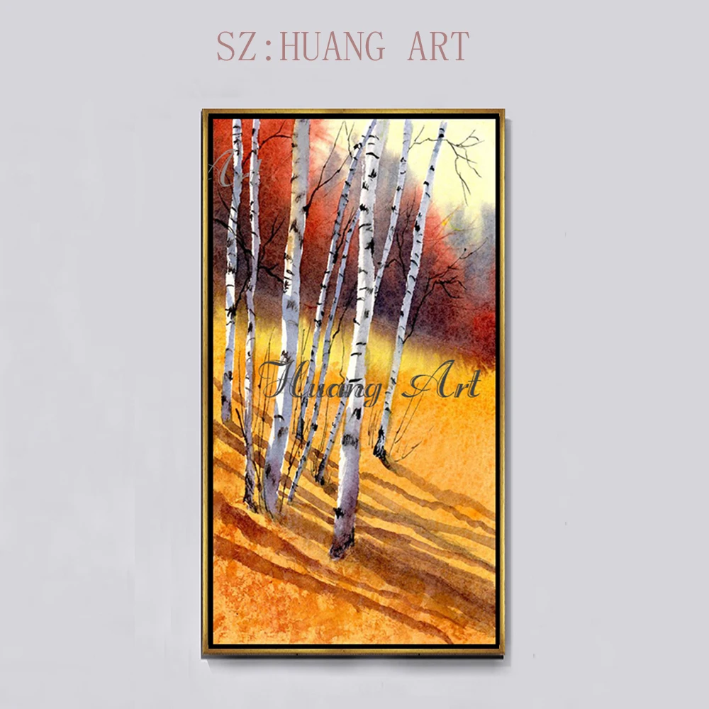 

Лучший поставщик, оптовая продажа, высокое качество, абстрактный нож, деревья, картина маслом на холсте, толстая декоративная картина на дер...