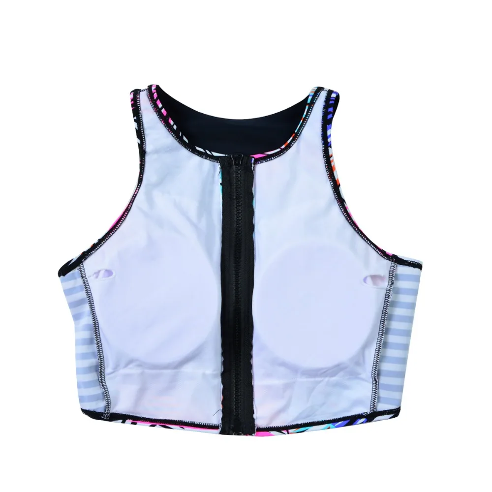 Женский комплект леггинсов для серфинга купальный костюм без рукавов топ на