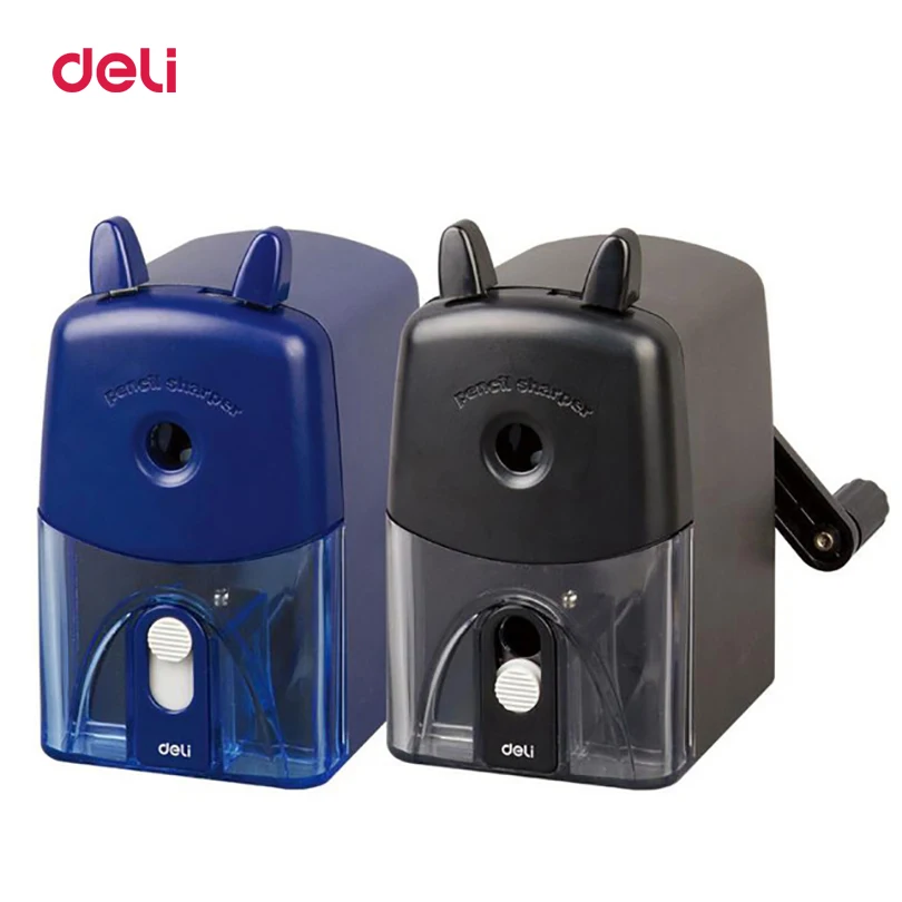 

New style Deli mechanical Pencil Sharpener school pointer hello kitty Exquisite offical Stationary Children school sharpener