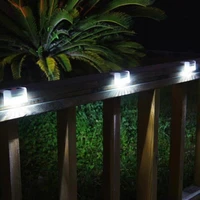 led solar light waterproof wall solar lamp outdoor garden decoration fence stair pathway yard security light solar powered lamp