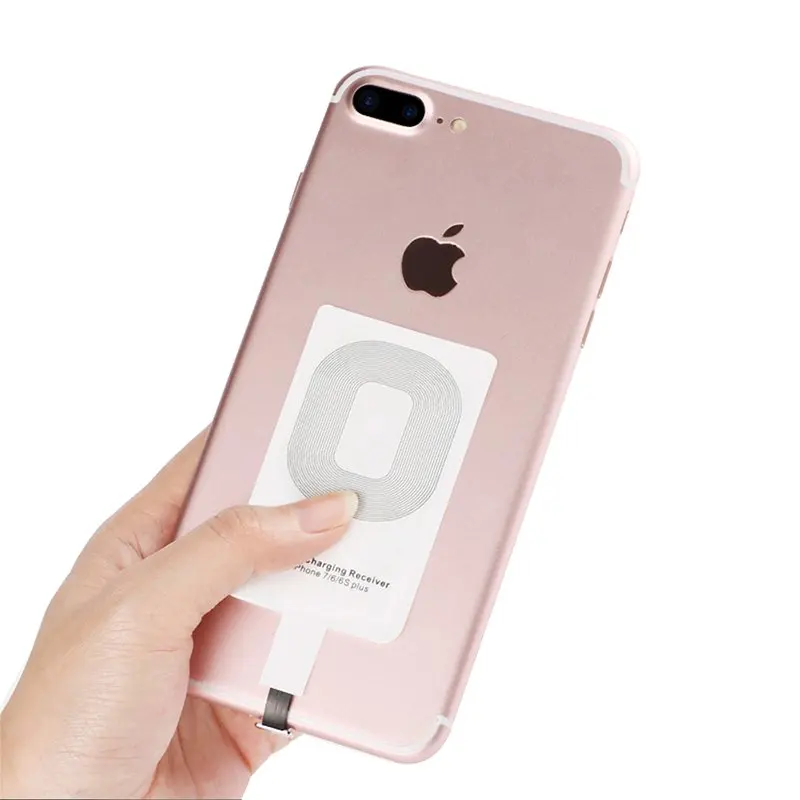 Charging Pad with Qi Receiver For Apple iPhone 7 Plus 6 6s 5C SE 5 5S Wireless Charger Adapter Clear Case Phone Charge Accessory |