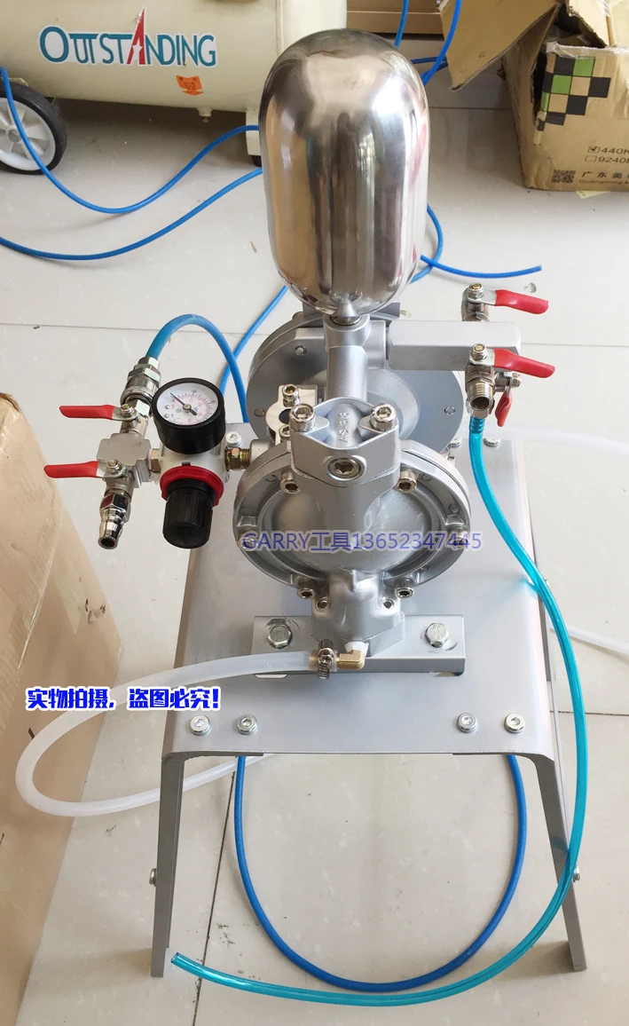 Миниатюрный пневматический насос для краски с двойной диафрагмой Электрический
