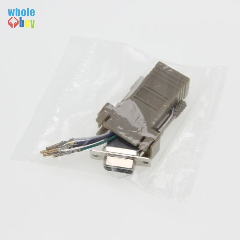 100 шт./лот DB9 женский RJ12 RJ45 для адаптер компьютера подключение 9-контактный разъем