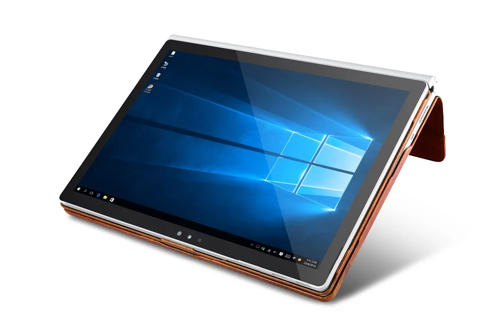 Съёмный корпус Обложка для microsoft Surface Book 2 13," масло воск винтажный воловья натуральная кожа ноутбук рукав Стенд чехол