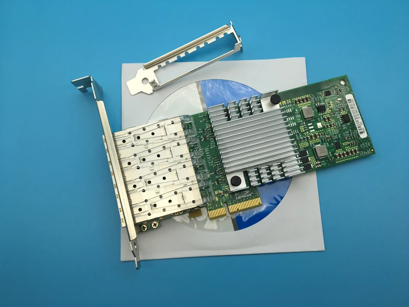 Новая сетевая карта I350 4SFP PCI E x4 F4 Gigabit четырехпортовый Серверный Сетевой адаптер