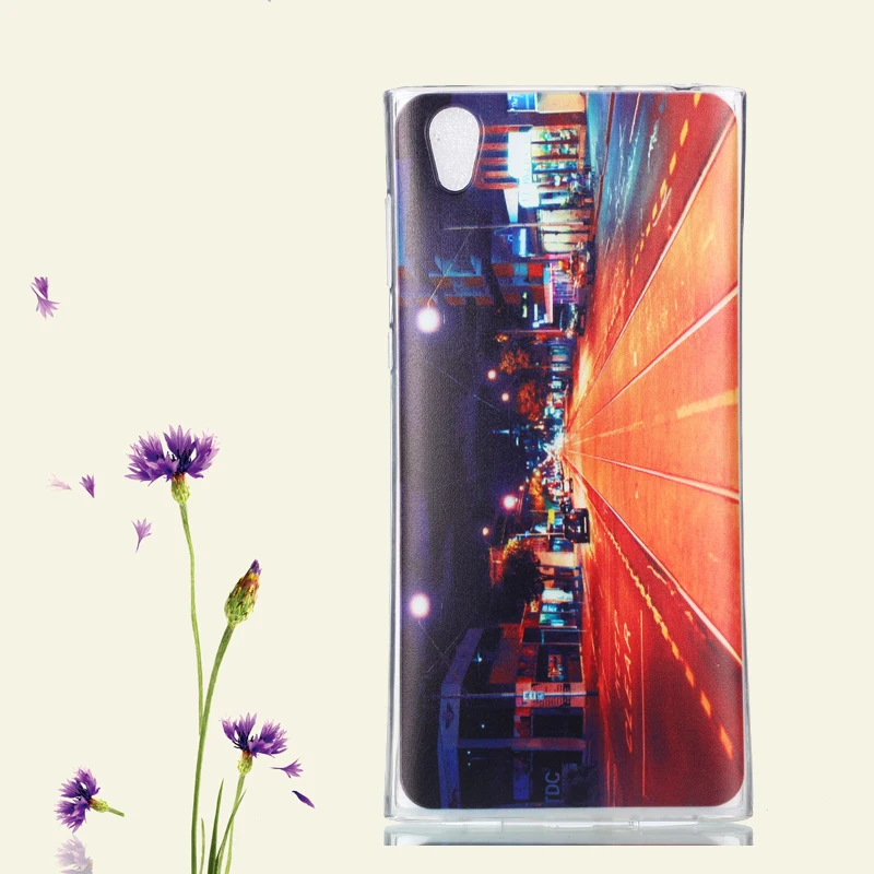 Силиконовый чехол для sony Xperia L1 мягкий из ТПУ задней крышки телефона G3312 чехлы с
