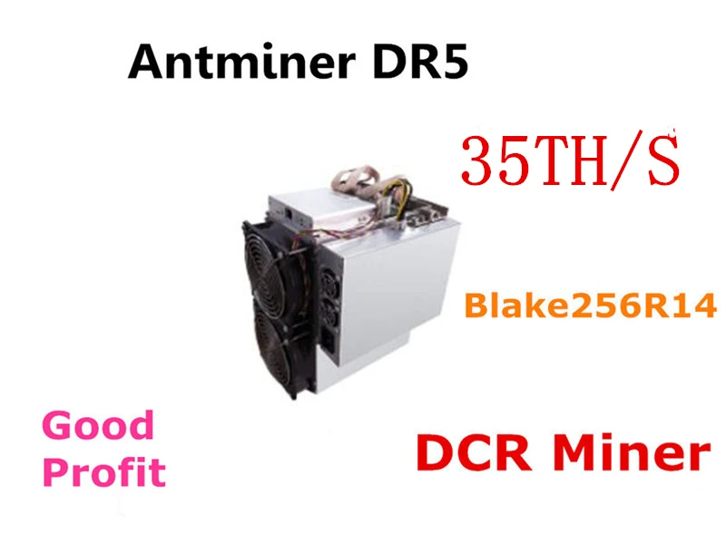 Б/у Майнер BITMAIN DCR Asic Blake256R14 Antminer DR5 35TH/S с блоком питания лучше чем DR3 Z9 Mini WhatsMiner D1