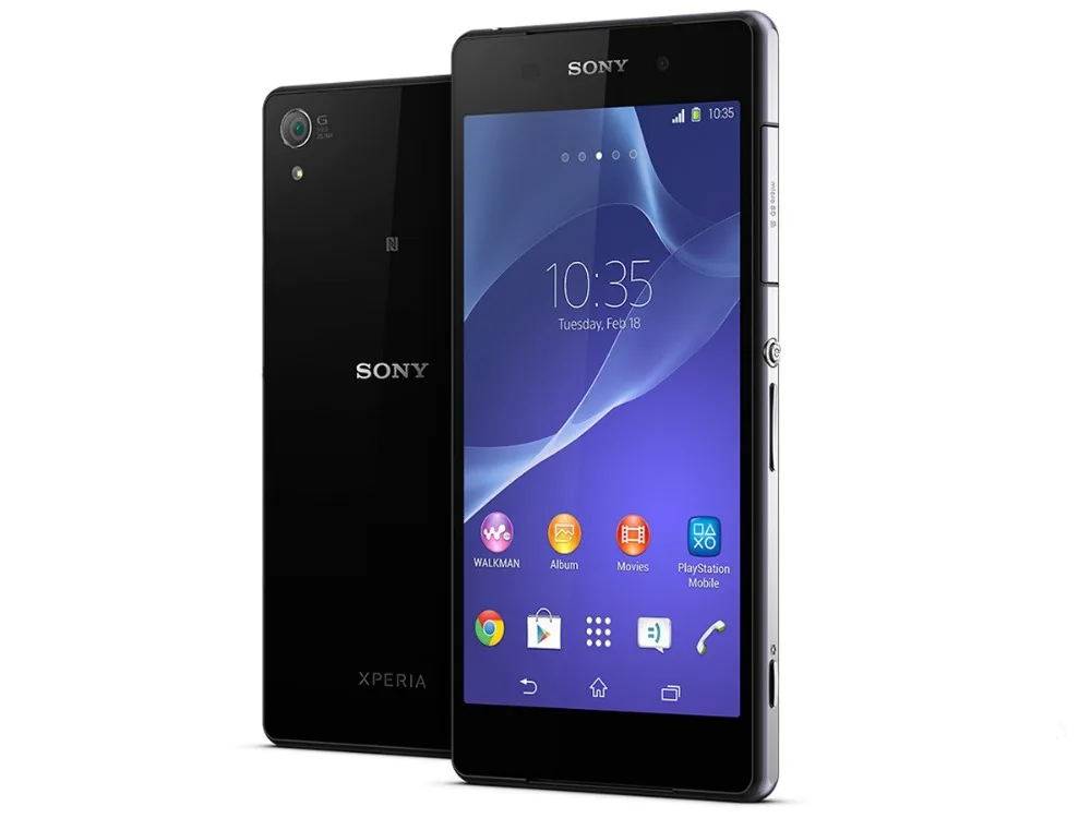 Разблокированный мобильный телефон sony Z2 D6503 5,2 ''дюймовый четырехъядерный Android 3 ГБ ОЗУ 16 Гб ПЗУ GSM wifi gps мобильный телефон