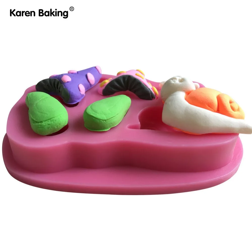 Гриб и форма улитки 3D силиконовая для торта Конфета шоколадная инструменты