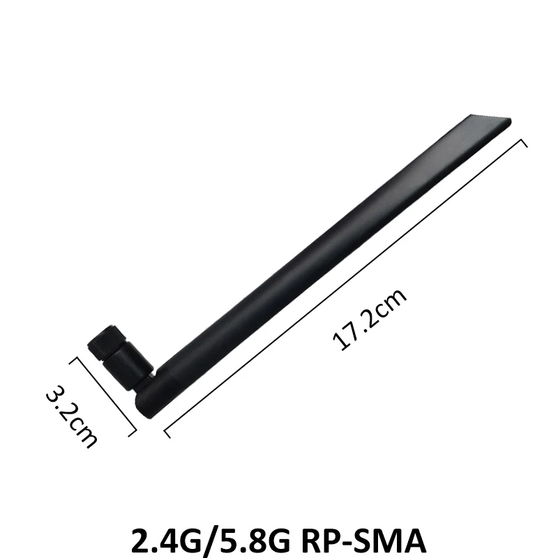 2 шт. 4 ГГц 5 8 телевизионные антенны реальные 5dBi RP-SMA разъем Dual Band Wi-Fi антенна + 21 см SMA