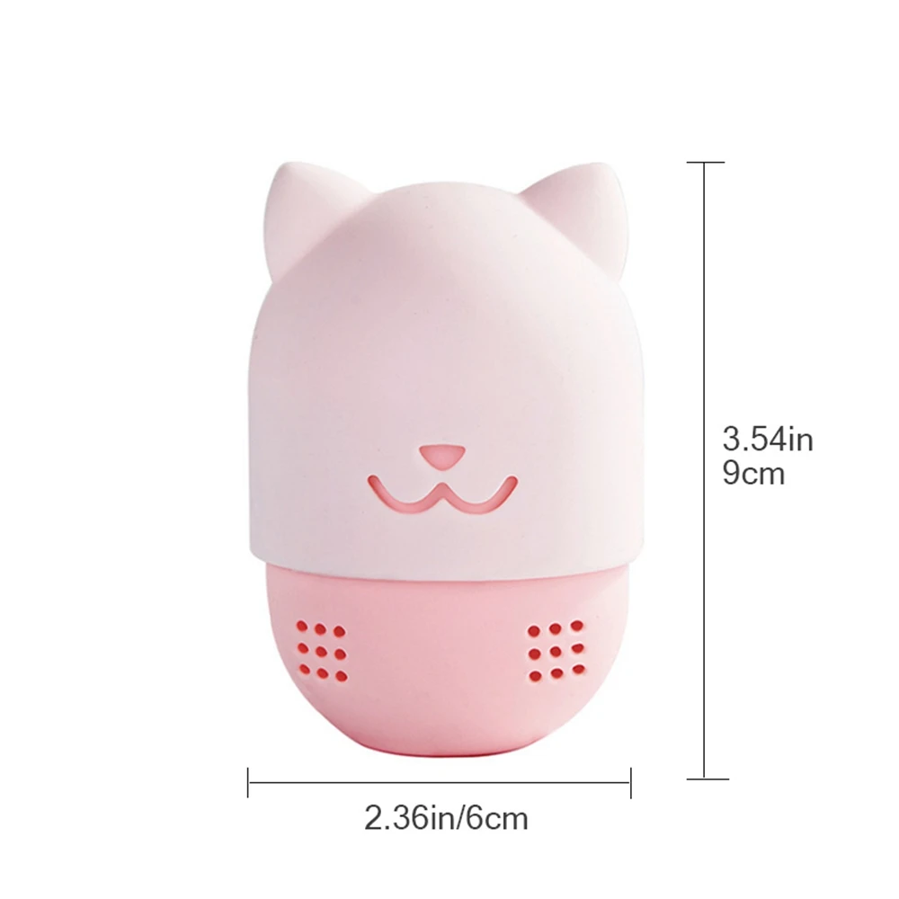 Милый косметический инструмент губка чехол розовый дорожный Порошок Puff