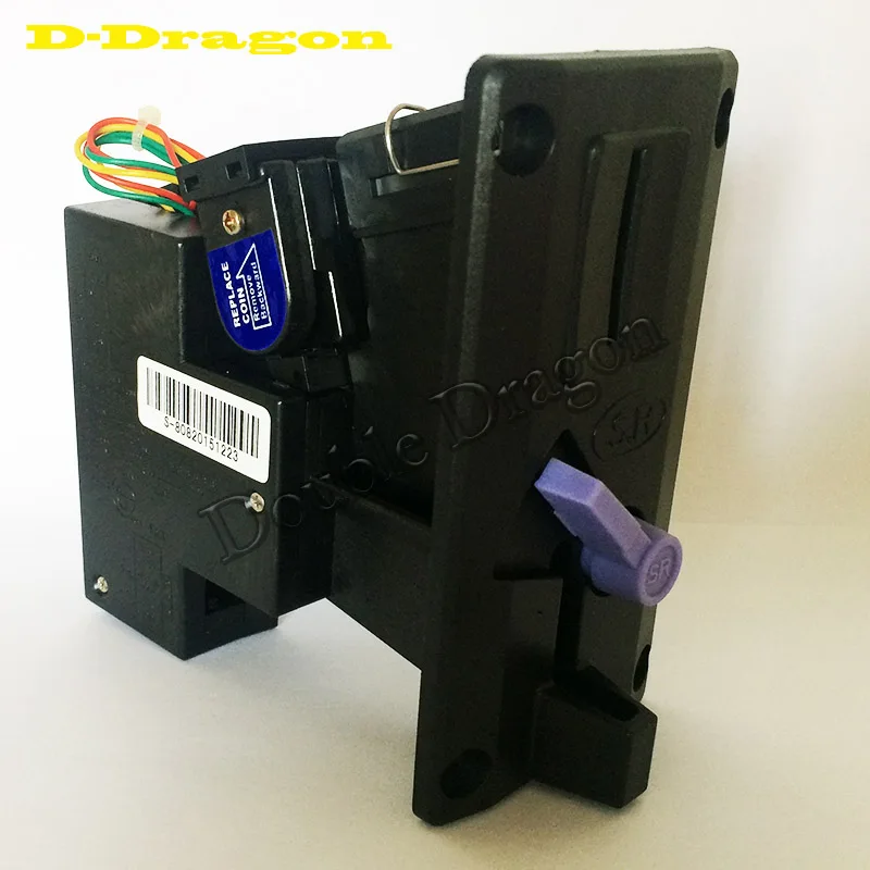 

10pcs SR Black case CPU electronic coin acceptor Comparable Coin Acceptor Coin mech single coin or token selector