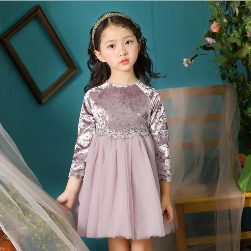 Детское свадебное платье с цветочным узором для девочек праздничное