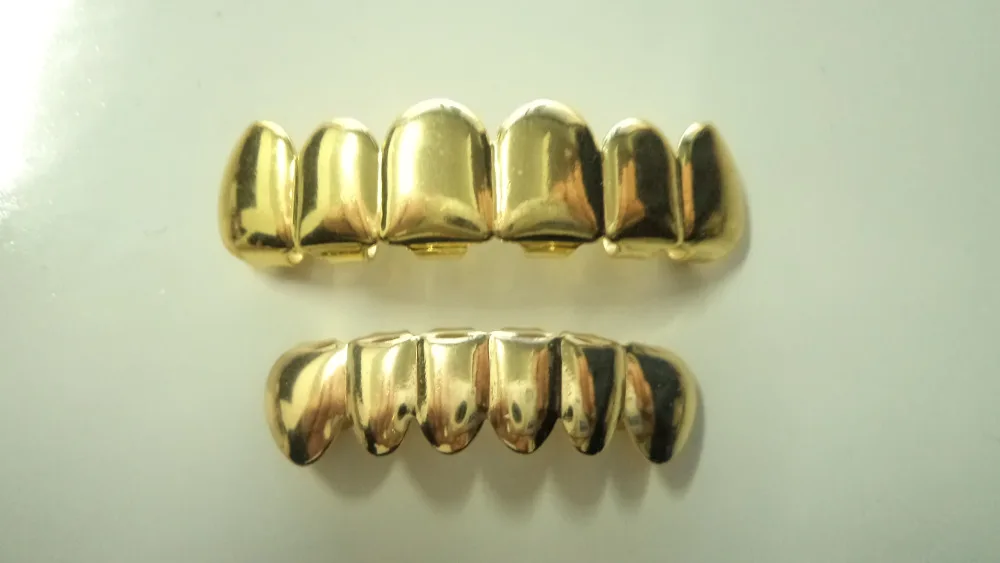 GRILLZ бренд 5 шт. решетки хип-хоп ЗУБЫ Grillz верхней и нижней гриль набор | Украшения