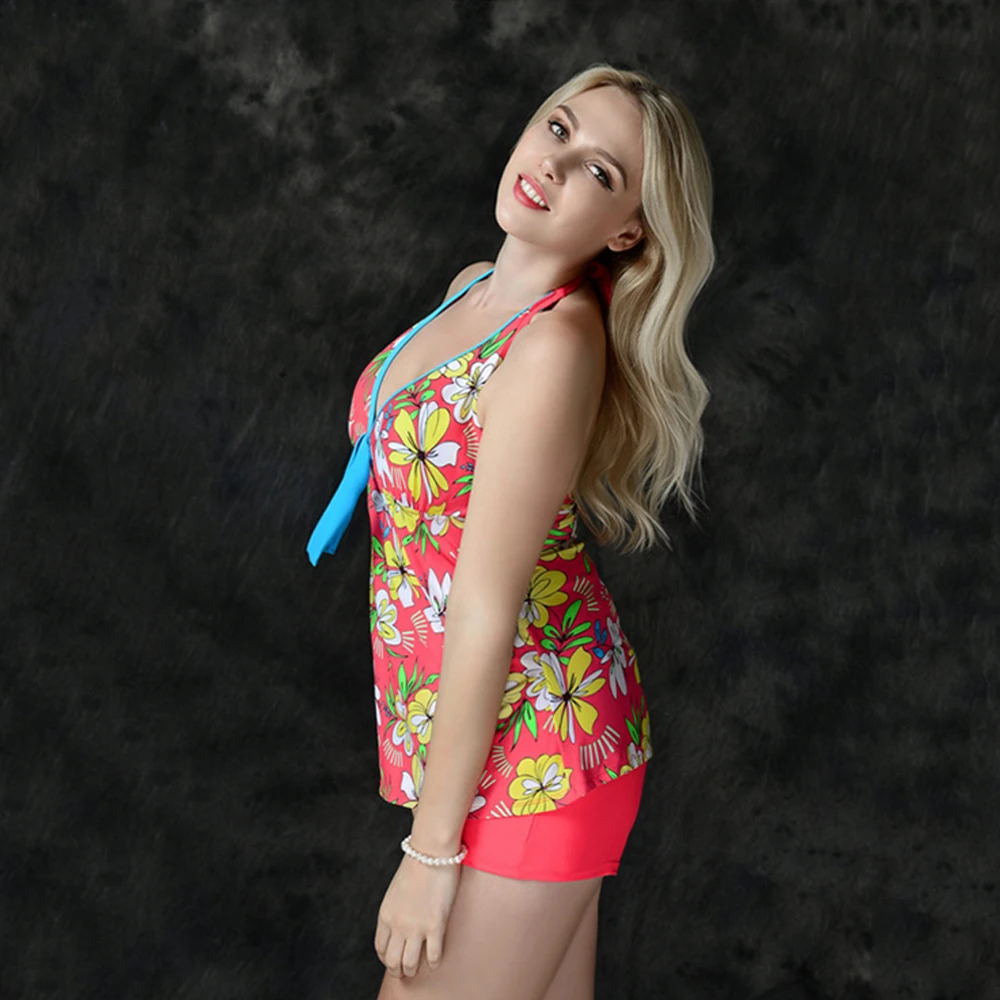 Женский купальник с чашками пуш-ап открытой спиной | Спорт и развлечения