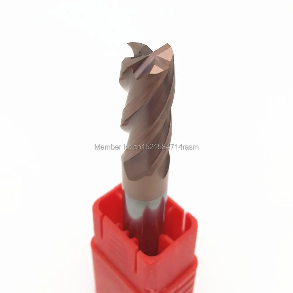 KLOT HRC60 ультражесткая твердосплавная Концевая фреза с покрытием TiCN 5 1 2 3 4 6 7 мм