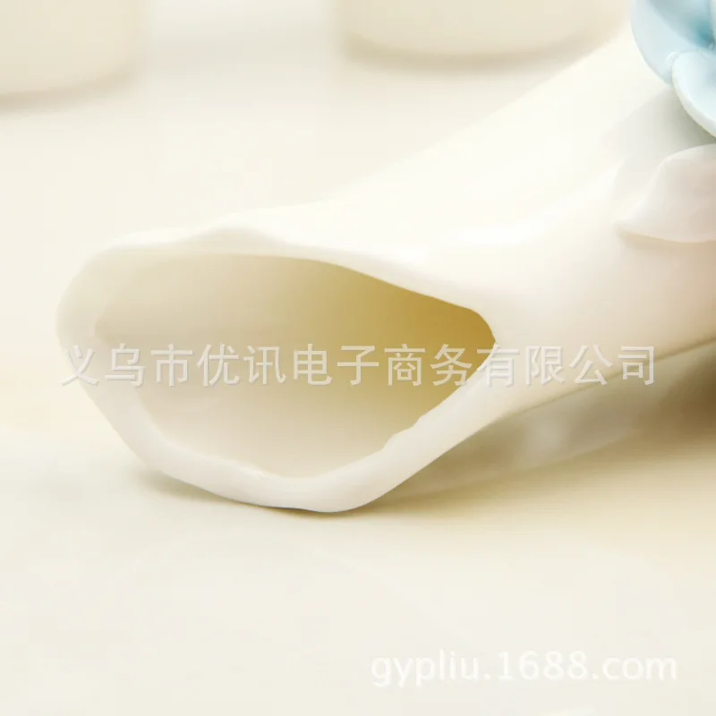 Керамическая ваза Jingdezhen домашний интерьер белая фарфоровая мини-ваза ручной