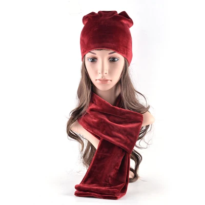 TQMSMY, весенне-зимняя женская шапка, Skullies Beanies, шапка, женская вязаная шапка из полиэстера, Повседневная бархатная женская теплая шапка, шарф, TMDH20 - Цвет: RED