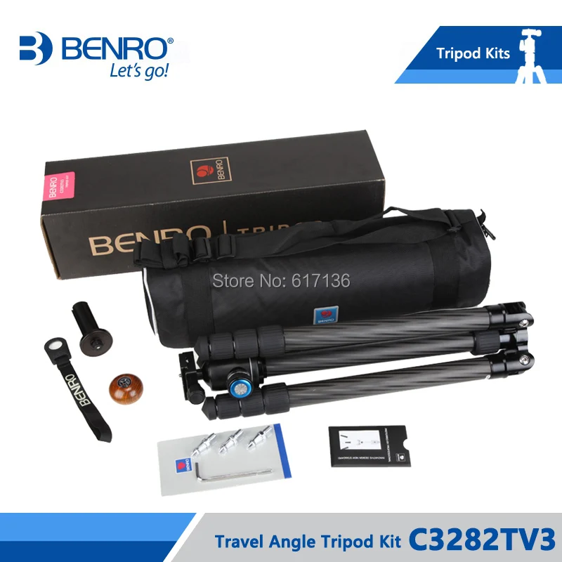 Benro C3282TV3 штатив из углеродного волокна профессиональный монопод Гибкий штатив для камеры Максимальная нагрузка 25 кг DHL
