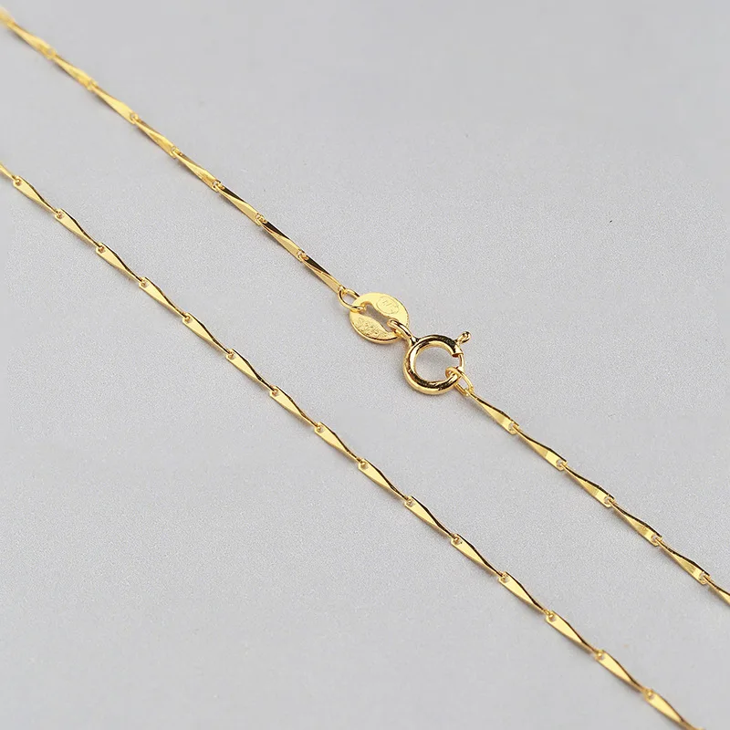 Стерлингового серебра 0 7 мм семена дыни цепи выбрать Цвет/однотонные юбки длиной