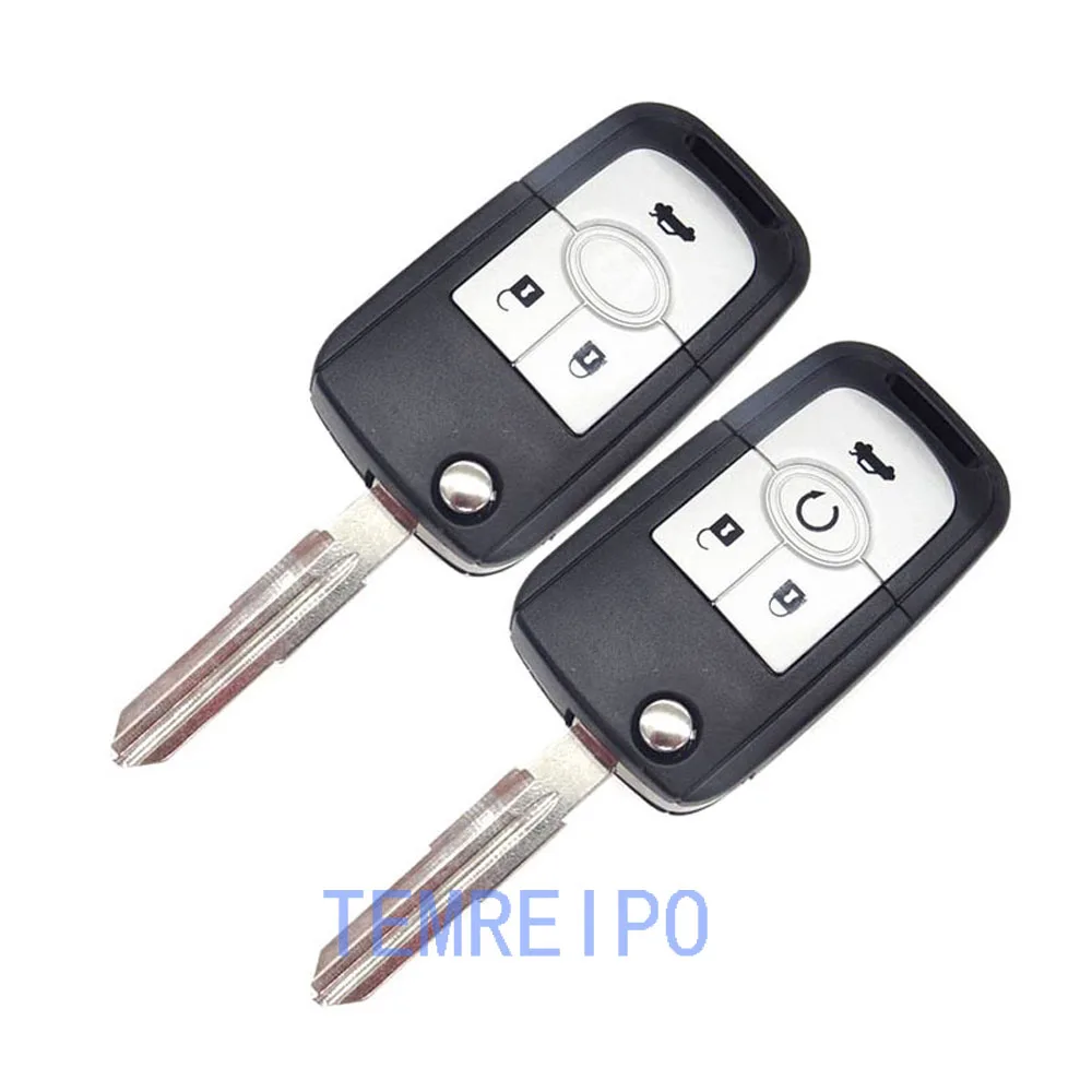 3 4 кнопки автомобиля ключи оболочки крышка флип складной дистанционного