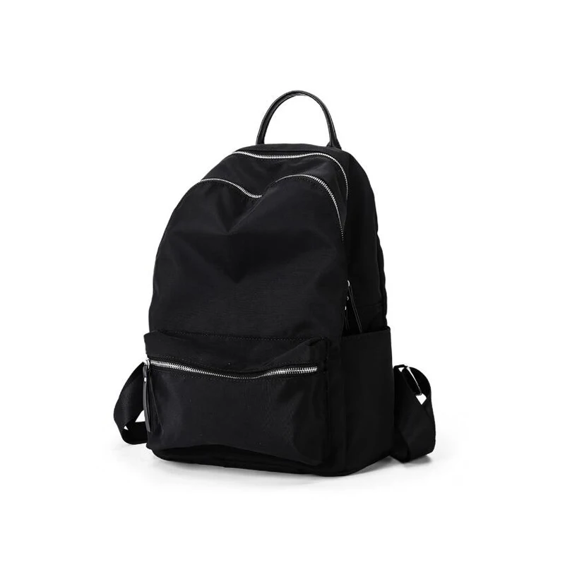 Begutest Designer Black Backpacks For Women Nylon Girls Vintage Female Casual Backpack School Bags BookBag | Багаж и сумки