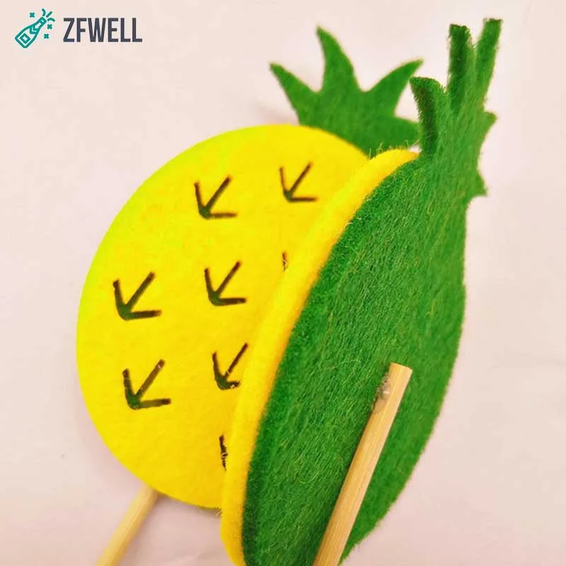 ZFWELL 5 шт./партия войлочная ткань ананас торт открытка летняя день рождения