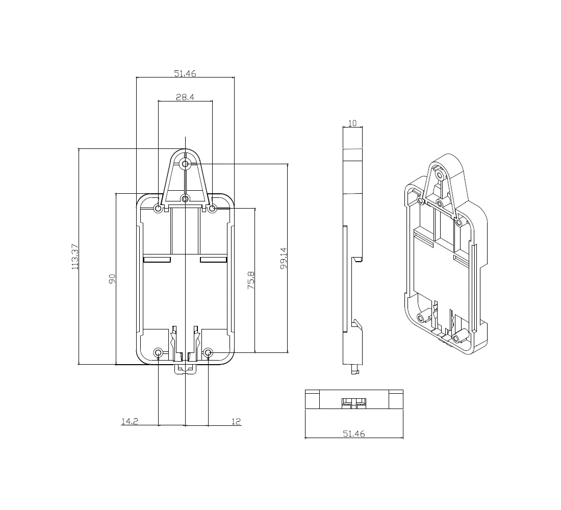 Aihasd Sonoff dr Din Rail лоток для RF Pow TH10 TH16 Dual G1 | Электронные компоненты и принадлежности