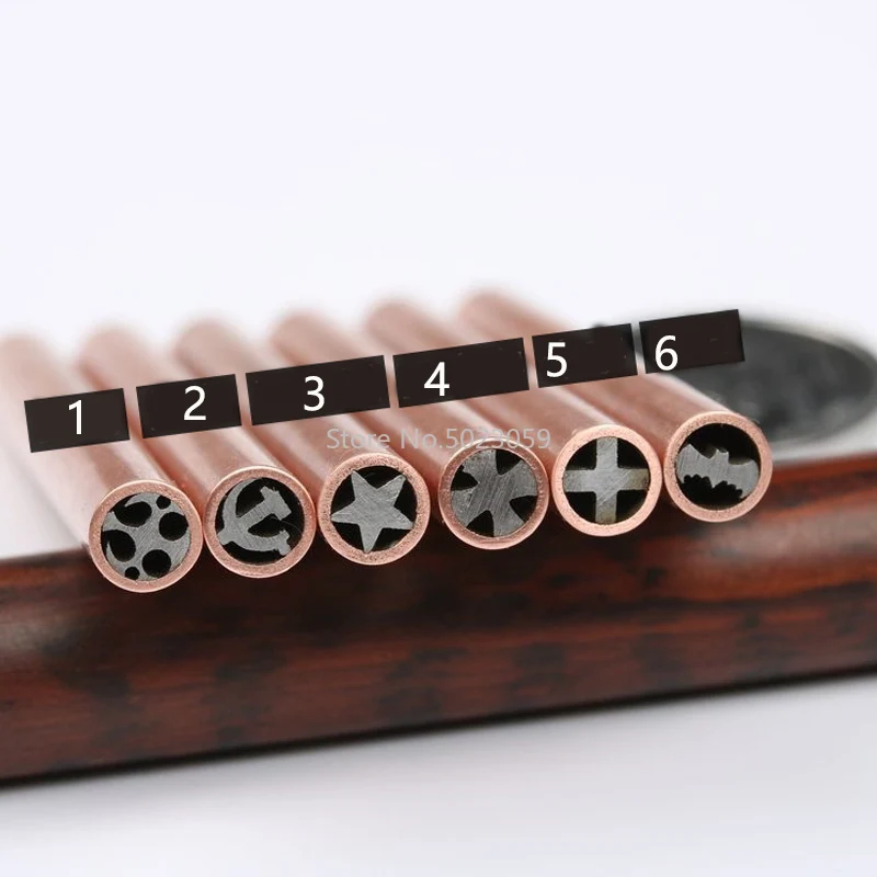 5 мм хвостовик ножа мозаичные штифты заклепки с орлом драконом 50 латунная трубка