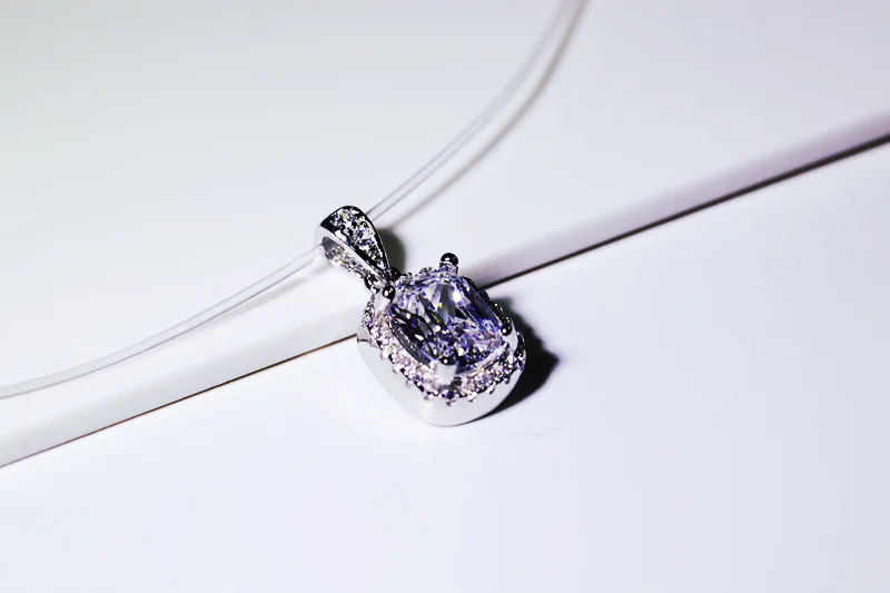 Кулоны CC для ожерелья Женская квадратная Свадебная искусственная вечевечерние