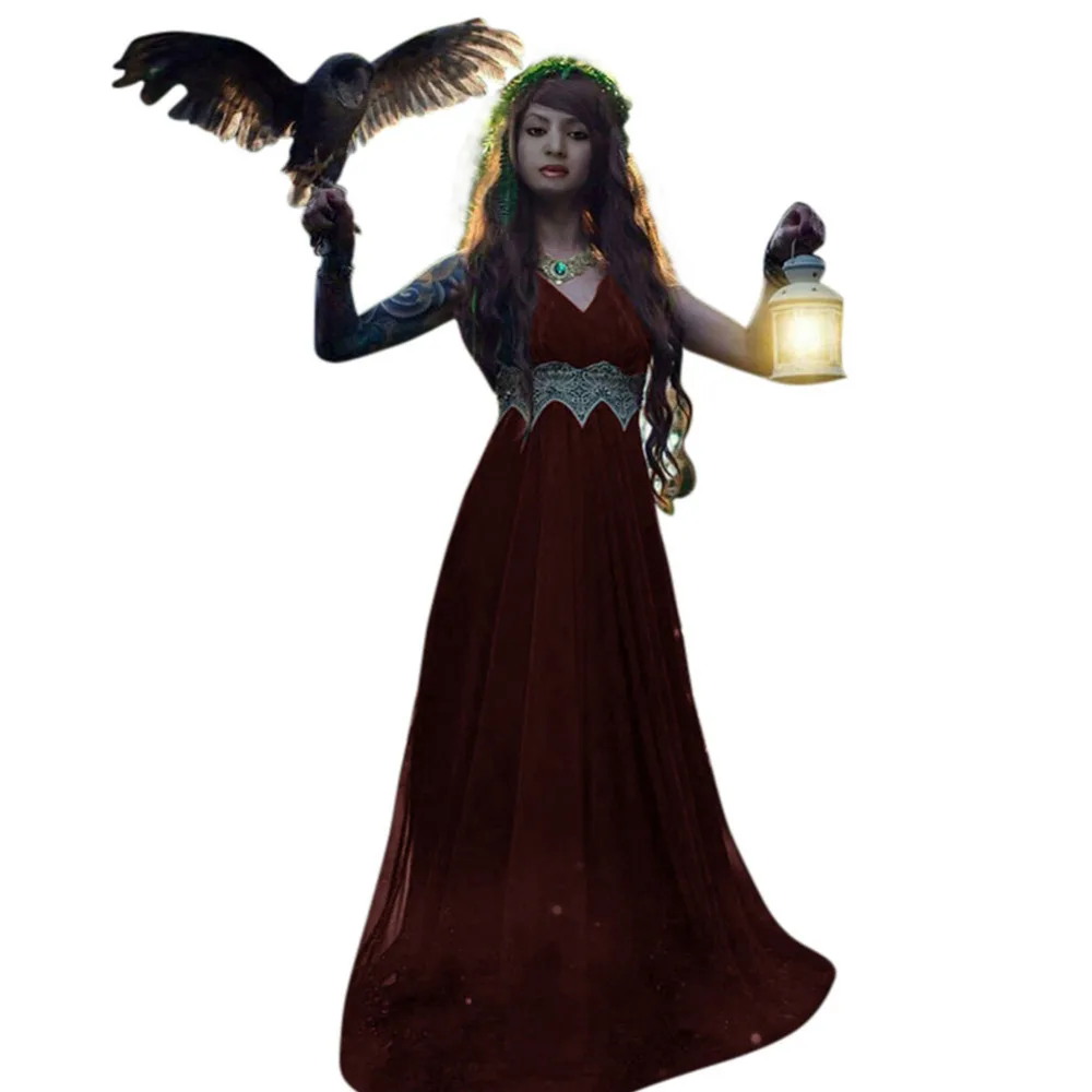 Сплошной цвет шить платье с v образным вырезом викторианские женские туфли в