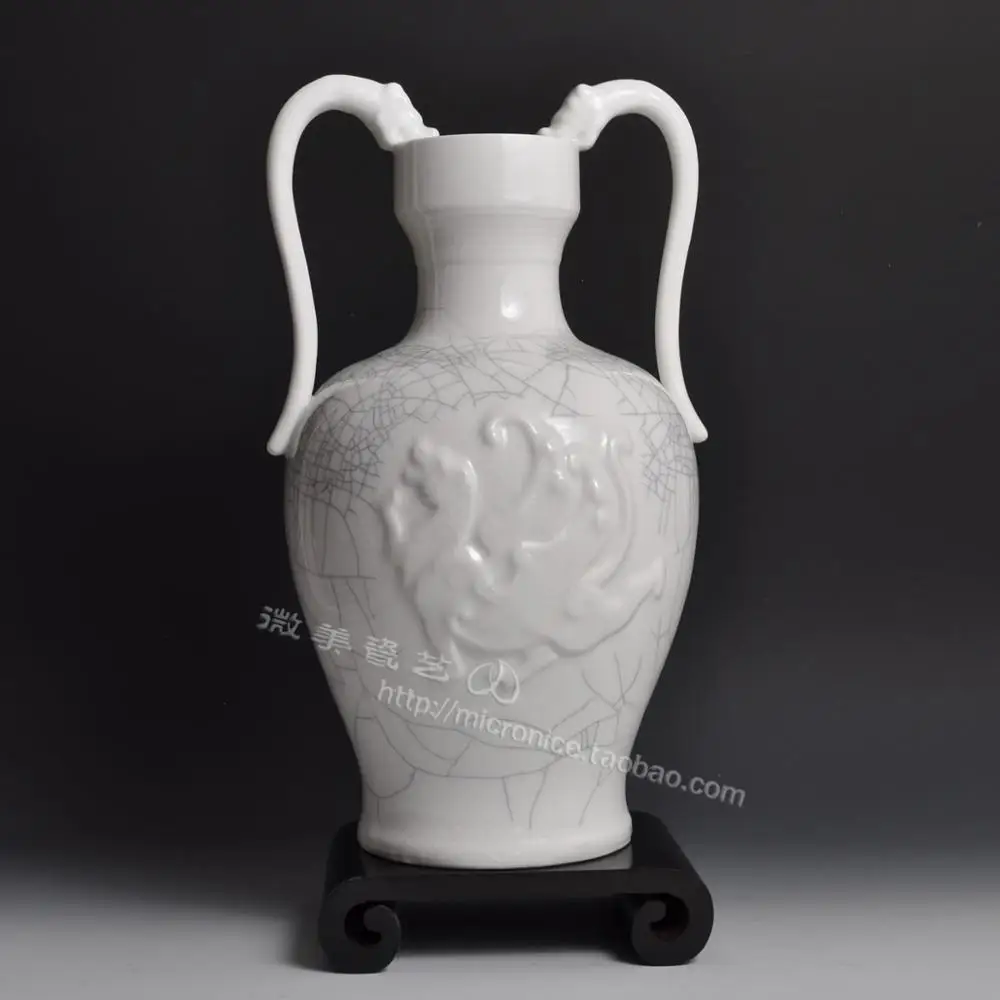 Антикварная ваза из глазури в виде дракона летающего тигра керамическая бутылка